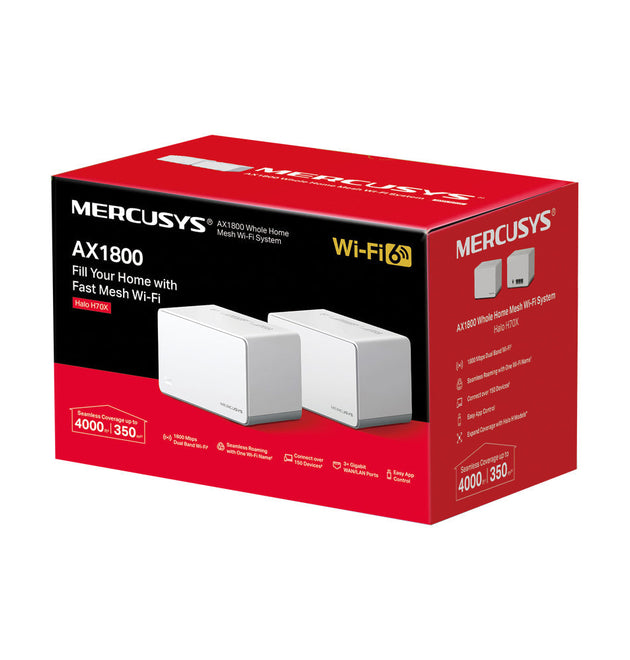 Mercusys Halo H70X AX1800 Whole Home Mesh Wi-Fi 6 System (2-pack)
