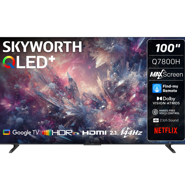 Skyworth 100-inch QLED 4K Google TV Gaming Matte Screen