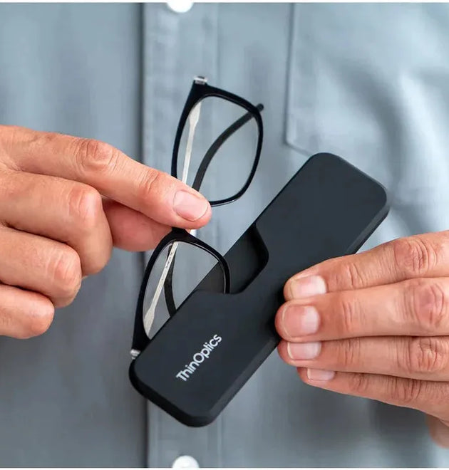 ThinOptics Connect Reading Glasses + Connect Case - +3.00 Tortoise