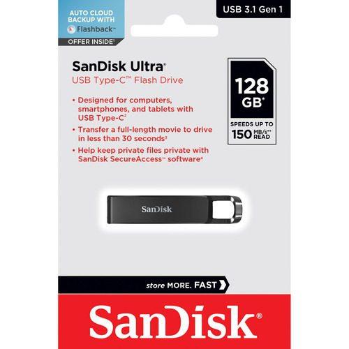 SanDisk Ultra 128GB USB Type-C Flash Drive