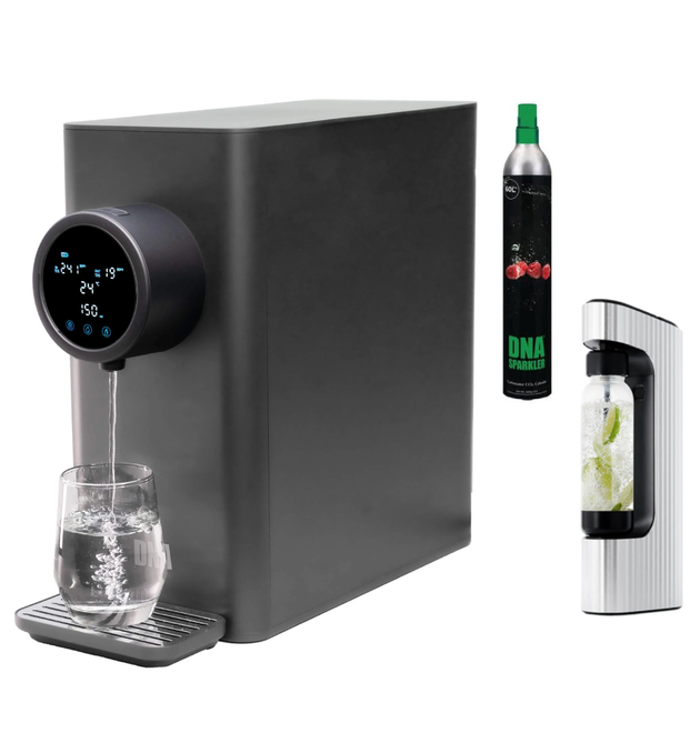 DNA WP011 Countertop Water Purifier V2 Starter Bundle: RO Filtration, Instant Hot Water