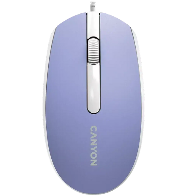 Canyon CM-10ML Wired Mouse Black Mountain Lavender