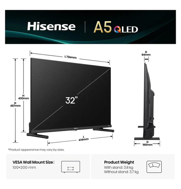Hisense 32A5Q QLED Smart TV - 32