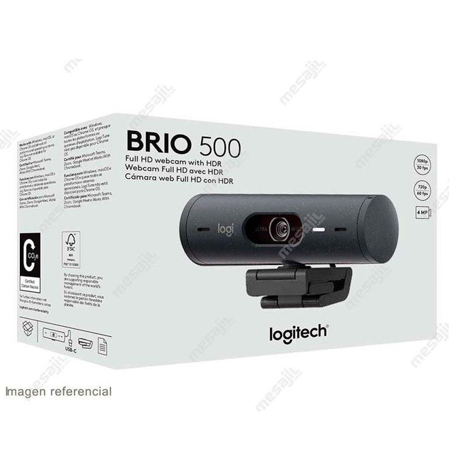 Logitech Brio 500 Full HD Webcam - Graphite