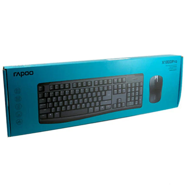 Rapoo X1800Pro Wireless Keyboard and Mouse Combo Black