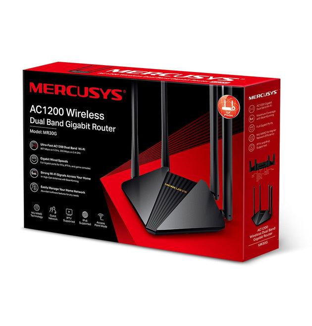 Mercusys MR30G AC1200 Wireless Dual Band Gigabit Router