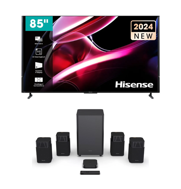 Hisense 85UX Mini-LED X ULED 4K Smart TV & HT Saturn Home Theatre System