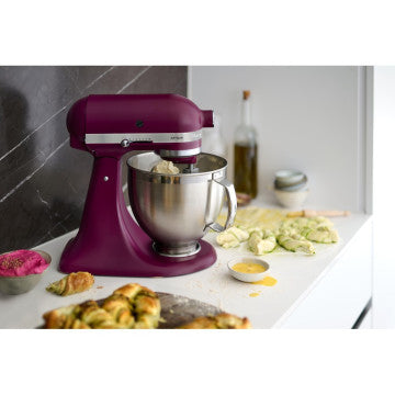 KitchenAid Artisan 5KSM195PSEBE Stand Mixer Dual Bowls Premium Attachments Beetroot