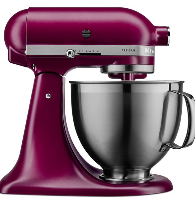KitchenAid Artisan 5KSM195PSEBE Stand Mixer Dual Bowls Premium Attachments Beetroot
