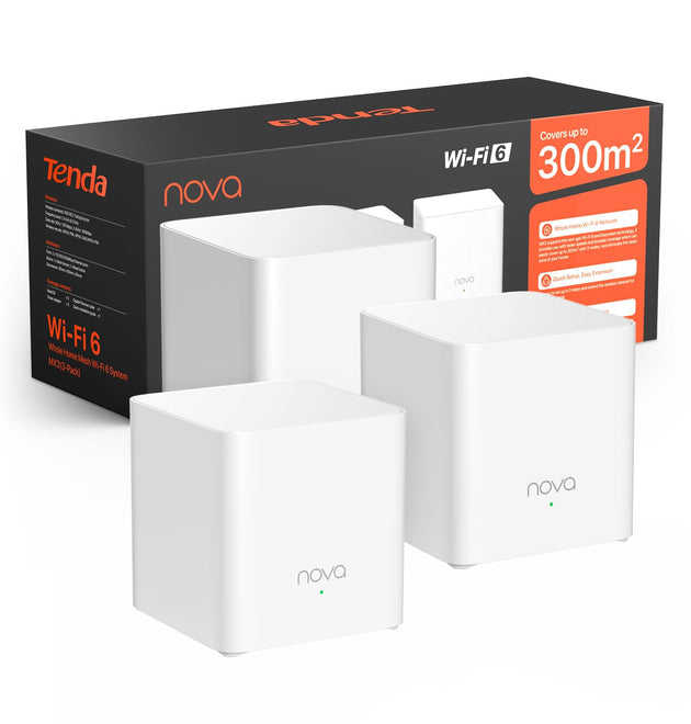 Tenda Nova MX3(3-pack) AX1500 Whole Home Mesh Wi-Fi 6 System