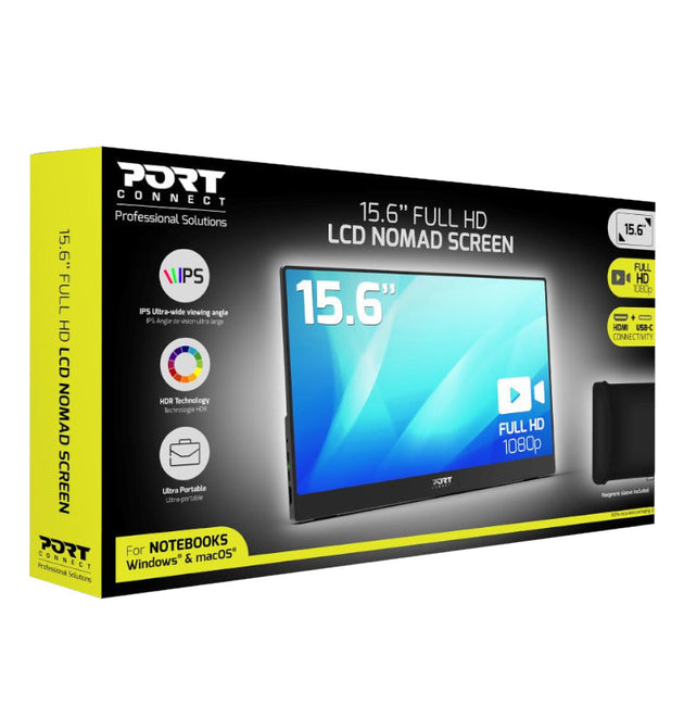 Port Portable Monitor 15.6″ FHD – Non Touch
