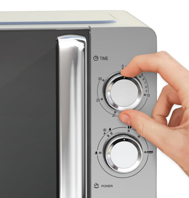 Bennett Read KMW110 20L Compact Microwave Oven, 700W, Defrost, 6 Power Levels