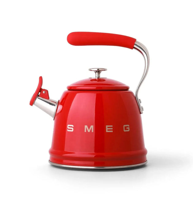 Smeg CKLW2001RD Red Retro Whistling Stovetop Kettle with 2.3L Capacity
