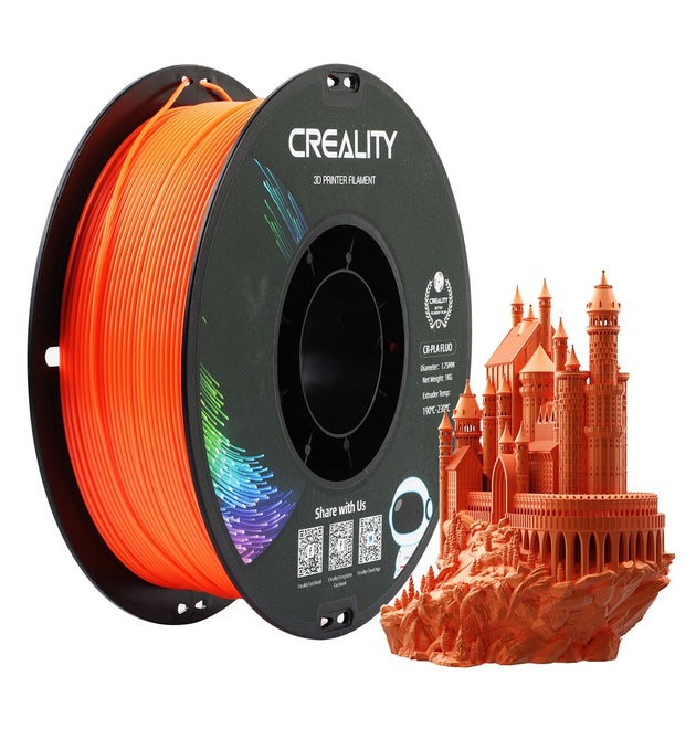 Creality 3D PLA Filament 1Kg Fluorescent Orange - 3301140003