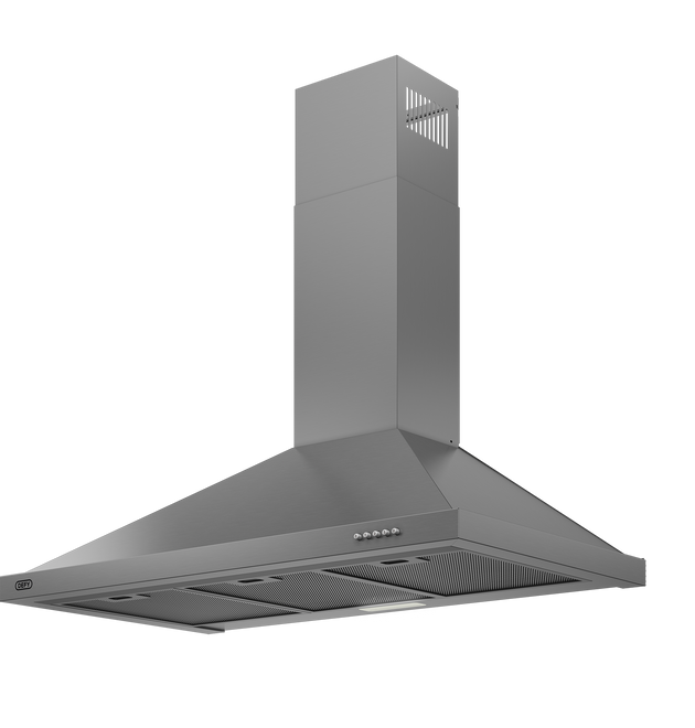 Defy DCH90CSS 900 Chimney Cooker Hood: Stainless Steel, Powerful 3-Speed Extraction