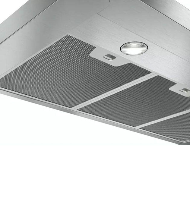 Bosch DWP94CC50M 90cm Silent Wall-Mounted Cooker Hood: Brushed Steel, Dishwasher-Safe Filters