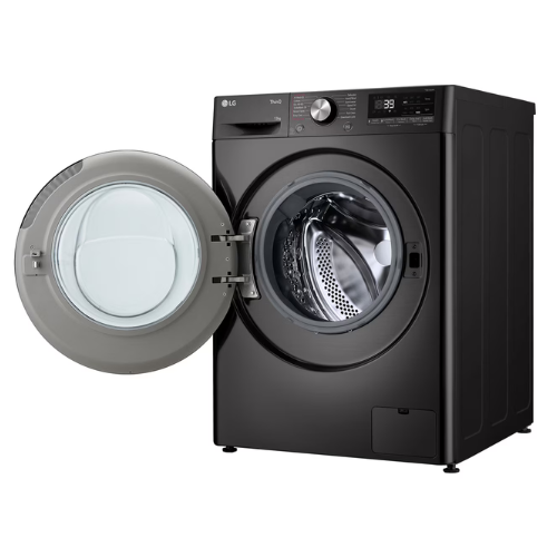 LG 13kg AI DD Smart Front Load Washer Platinum Black with Steam+ TurboWash360