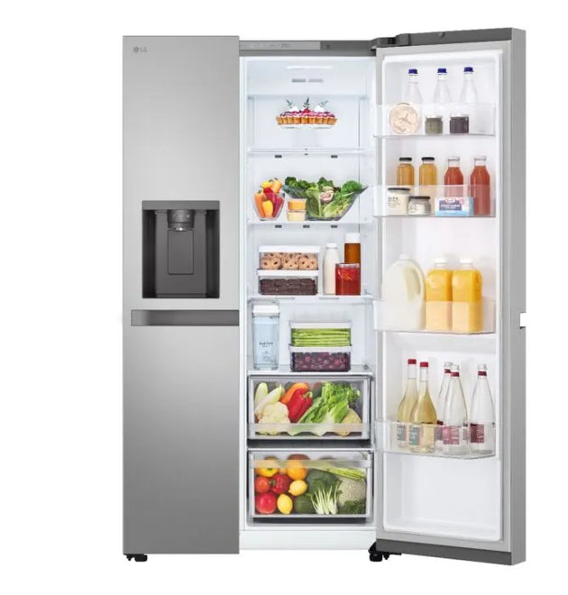 LG 684L Side-by-Side Refrigerator with Non-Plumbed Ice & Water Smart Inverter