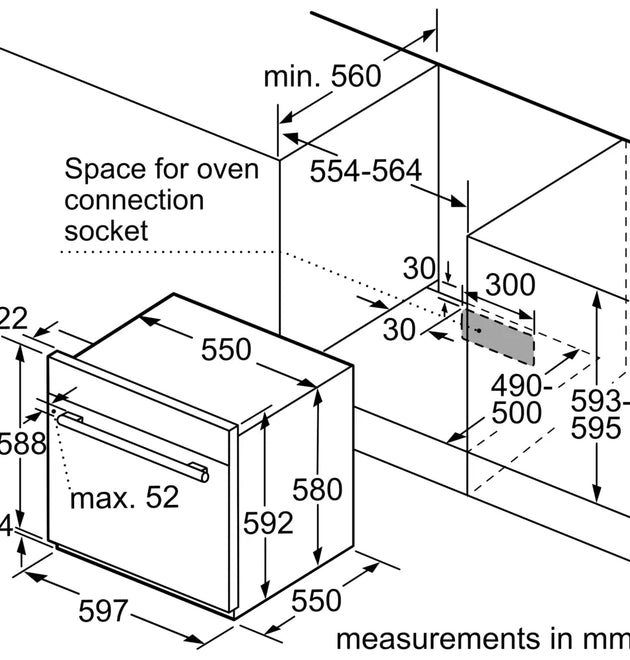 Bosch HGL10E150 60cm Gas Oven