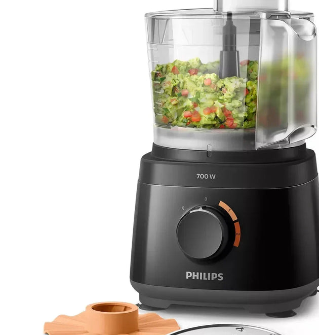 Philips Daily Compact 700W Food Processor: Slice, Shred, Knead, Whisk, Puree