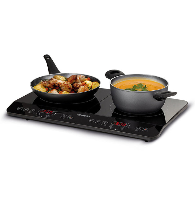 Kenwood IDC06.000BK Dual Burner Portable Induction Cooker with Touch Control