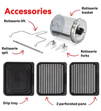 Instant Vortex 9.5L Air Fryer Oven: 7-in-1 Multi-Cooker, Rotisserie, Dehydrator, Family Size