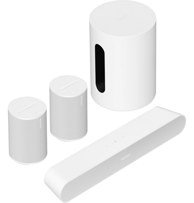 Sonos Immersive Set with Ray- Ray + Sub Mini + 2x Era 100 - White