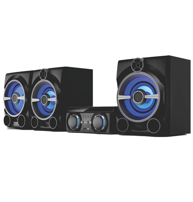 JVC MX-N530B Mini DVD Hifi System: 232W Bluetooth, Karaoke & Lighting