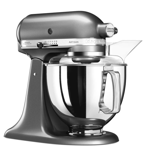 KitchenAid Artisan 4.8L Stand Mixer Medallion Silver Powerful Durable Baking Tool