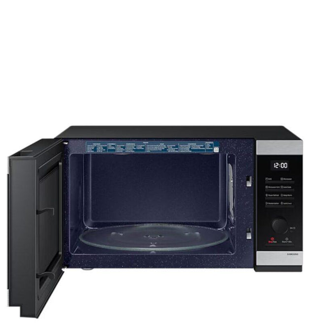 Samsung 40L Grill Microwave: Power Defrost, Ceramic Interior, Sleek Black Design