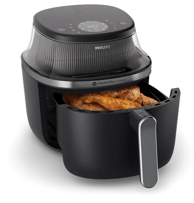 Philips 3000 Series 7.2 Quart RapidAir Plus Digital Air Fryer Window