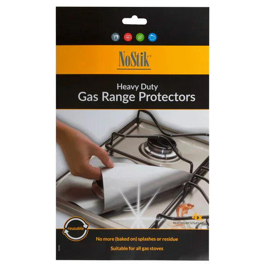 NoStick Heavy-Duty Reusable Gas Range Burner Protectors - 4 Pack