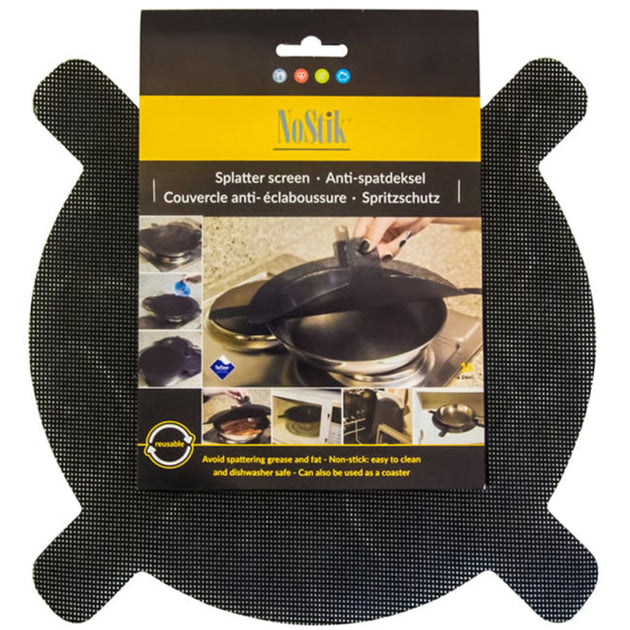 NoStick Teflon Coated Splatter Screen: Reusable, Non-Stick Shield for Clean Kitchens