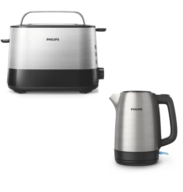Philips HD2637/91 2 Slice Toaster + Free Philips HD9350 Kettle 1.7L