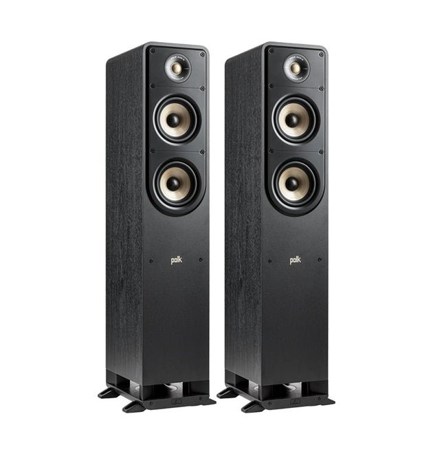 Polk Signature Elite ES50 Black High-Resolution Compact Floor-Standing Tower Speaker