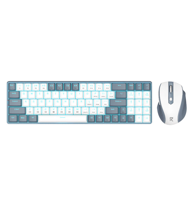 Redragon BS8772 Wireless Keyboard and Mouse Combo – Grey/White