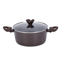 Resto Carina 24cm 4.7L Non-Stick Induction Casserole with Glass Lid