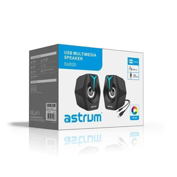 Astrum SU020 2.0CH LED USB Multimedia Speakers