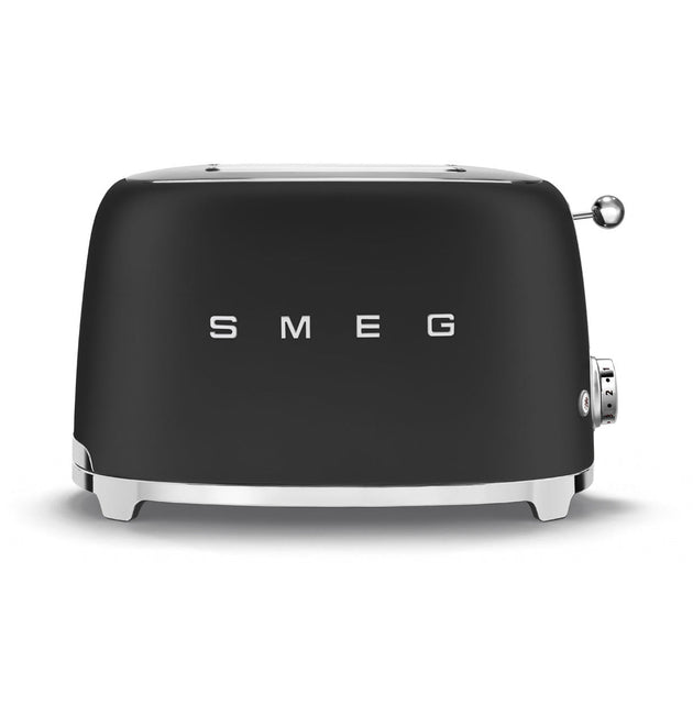 Smeg TSF01BLMSA 50'S Retro Style 2 Slice Toaster - Matte Black