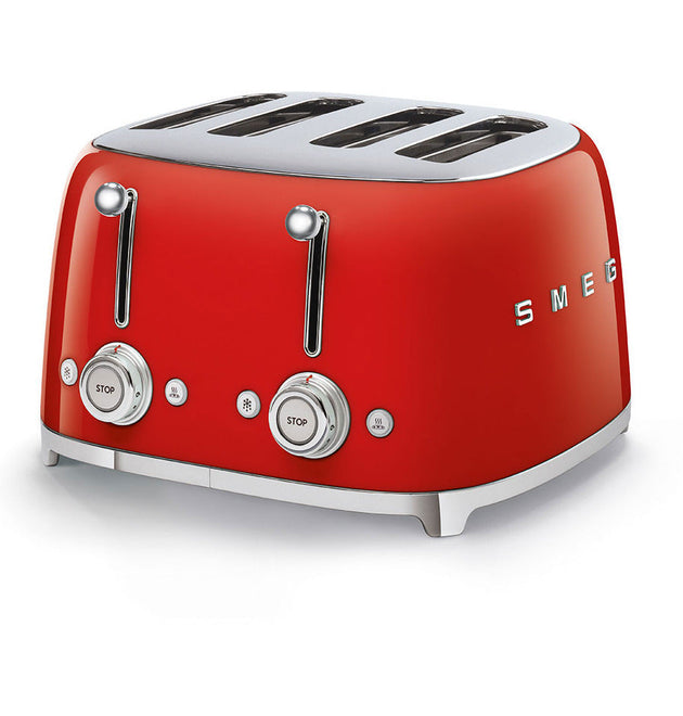 Smeg TSF03RDSA 50's Retro Style 4 Slice Toaster -Red