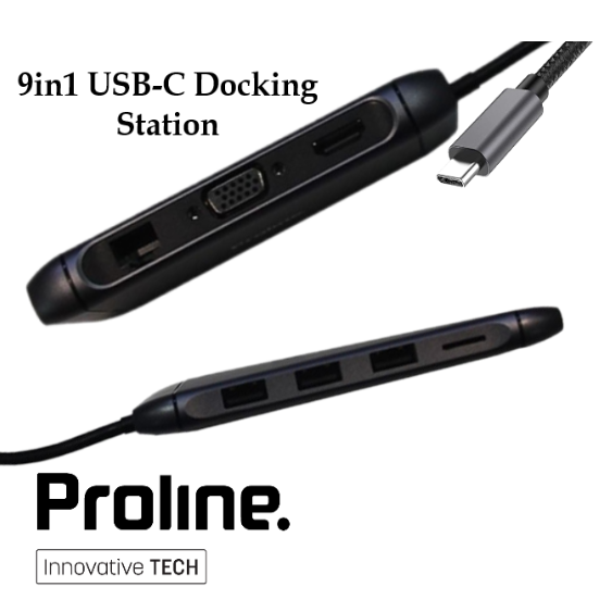 Proline 9in1 USB-C Docking Station - UAK331