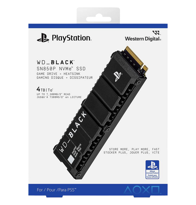 WD_ BLACK SN850P NVME SSD 4TB PS5
