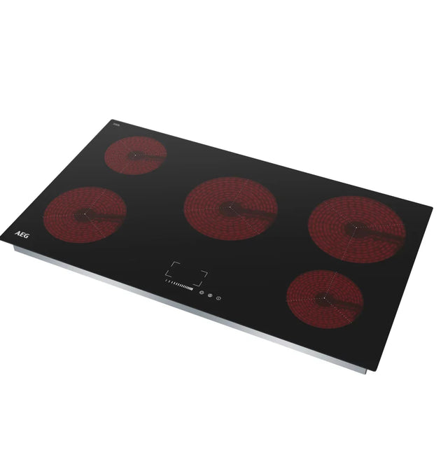 AEG ZA90BIH3 35-inch Ceramic Hob: Schott Glass, Touch Control, 5 Zones