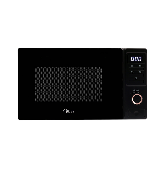 Midea AM720 Black 20L Compact Digital Microwave Oven with 8 Auto Menus
