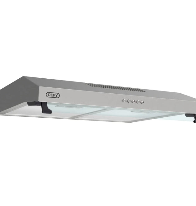 Defy DCH60SS 60cm Silver Wall Mount Cooker Hood LED Push Button