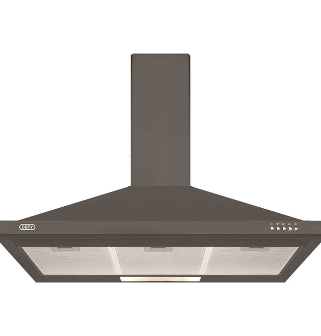 Defy DCH313 900 Premium Black Stainless Steel Chimney Cooker Hood