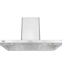 Defy DCH322 35-inch Premium Island Cooker Hood, Powerful Airflow, Halogen Lights