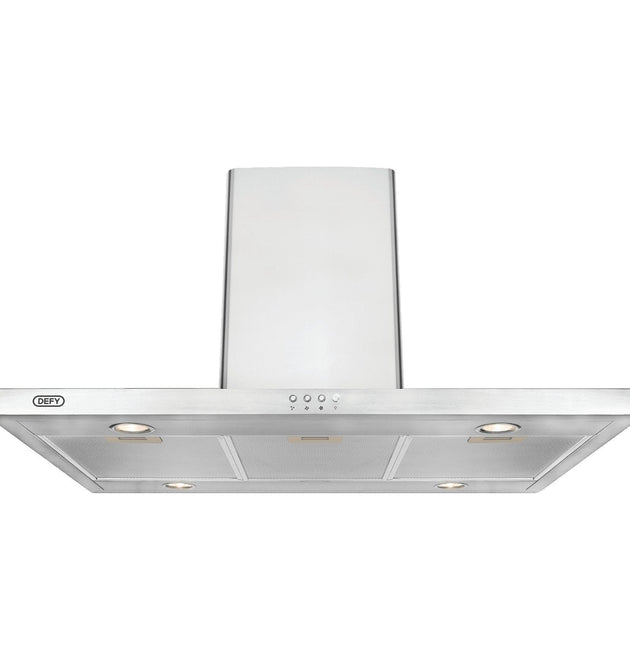 Defy DCH322 35-inch Premium Island Cooker Hood, Powerful Airflow, Halogen Lights