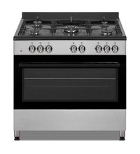 Defy DGS902 5-Burner Gas Cooktop Electric Oven Freestanding Range Stainless Steel