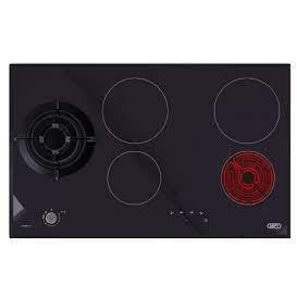 Defy DHG901 90cm Dual Fuel Hob - Vitroceramic, Wok Burner, Safety